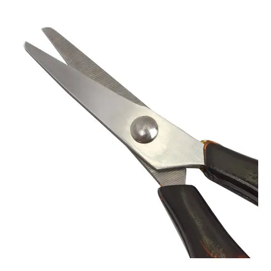 Ножницы STAFF 115 мм, ручки под янтарь, ПВХ чехол с европодвесом, 236935, фото 5