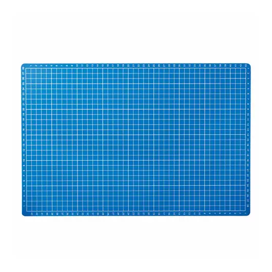 Коврик (мат) для резки BRAUBERG EXTRA 5-слойный, А2 (600х450 мм), двусторонний, толщина 3 мм, синий, 237176, фото 1