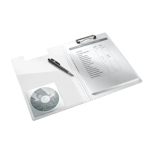 Папка-планшет LEITZ &quot;WOW&quot;, с верхним прижимом и крышкой, A4, 330х230 мм, полифом, фиолетовая, 41990062, фото 5