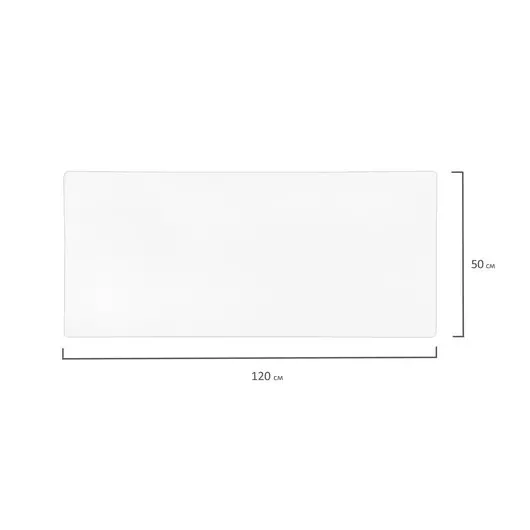 Коврик-подкладка настольный для письма сверхпрочный 500х1200 мм, прозрачный, 1 мм, BRAUBERG, 237372, фото 7