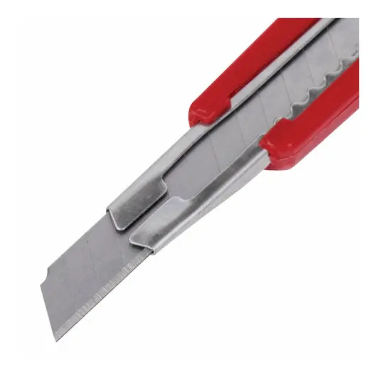 Нож канцелярский 9 мм STAFF &quot;PRO&quot;, усиленный, металлические направляющие, автофиксатор, ассорти, 237082, фото 5