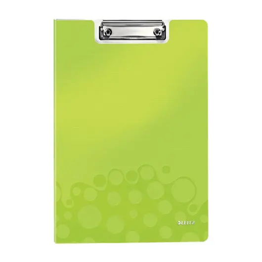 Папка-планшет LEITZ &quot;WOW&quot;, с верхним прижимом и крышкой, A4, 330х230 мм, полифом, зеленая, 41990064, фото 2