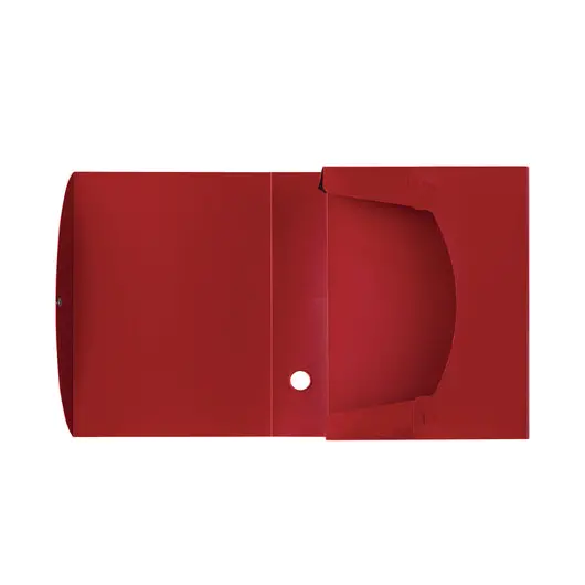 Короб архивный (330х245 мм), 70 мм, пластик, разборный, до 750 листов, красный, 0,7мм, STAFF, 237276, фото 3