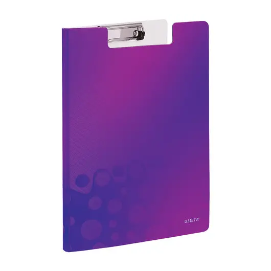 Папка-планшет LEITZ &quot;WOW&quot;, с верхним прижимом и крышкой, A4, 330х230 мм, полифом, фиолетовая, 41990062, фото 1