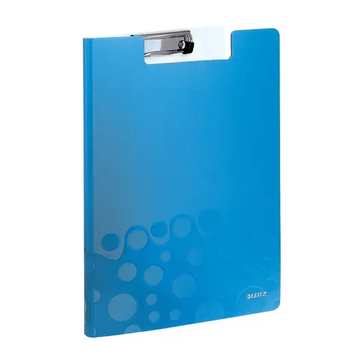 Папка-планшет LEITZ &quot;WOW&quot;, с верхним прижимом и крышкой, A4, 330х230 мм, полифом, синяя, 41990036, фото 1