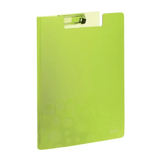 Папка-планшет LEITZ &quot;WOW&quot;, с верхним прижимом и крышкой, A4, 330х230 мм, полифом, зеленая, 41990064, фото 1