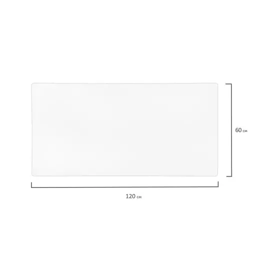 Коврик-подкладка настольный для письма сверхпрочный 600х1200 мм, прозрачный, 1 мм, BRAUBERG, 237373, фото 7