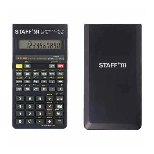 Калькулятор инженерный STAFF STF-165 (143х78 мм), 128 функций, 10 разрядов, 250122, фото 4