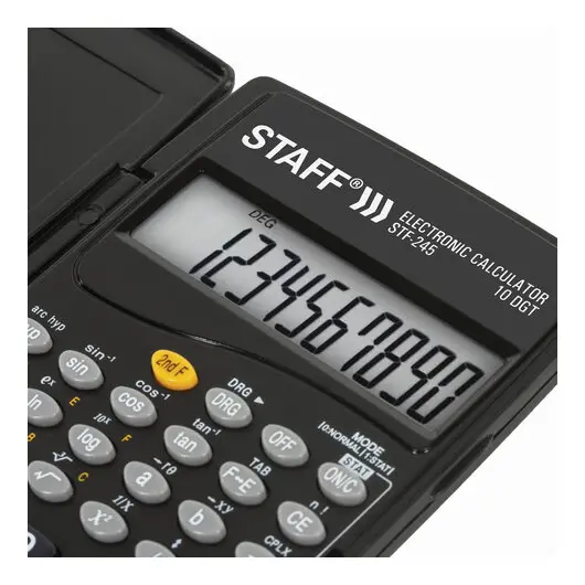 Калькулятор инженерный STAFF STF-245, КОМПАКТНЫЙ (120х70 мм), 128 функций, 10 разрядов, 250194, фото 5