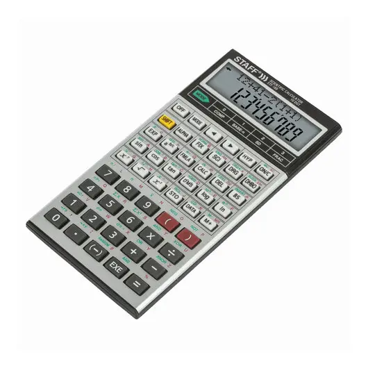 Калькулятор инженерный двухстрочный STAFF STF-169 (143х78 мм), 242 функции, 10+2 разрядов, 250138, фото 4