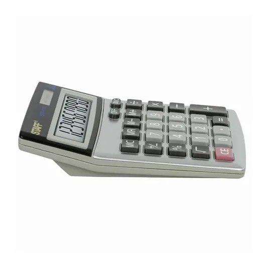 Калькулятор настольный металлический STAFF STF-1110, КОМПАКТНЫЙ (140х105 мм), 10 разрядов, двойное питание, 250117, фото 5