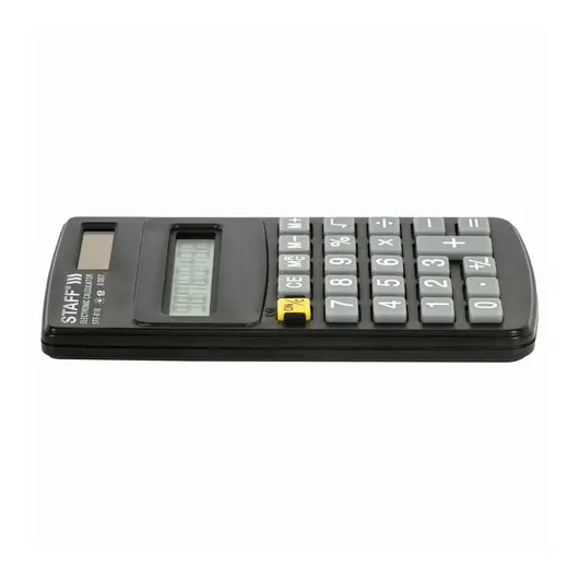 Калькулятор карманный STAFF STF-818 (102х62 мм), 8 разрядов, двойное питание, 250142, фото 5