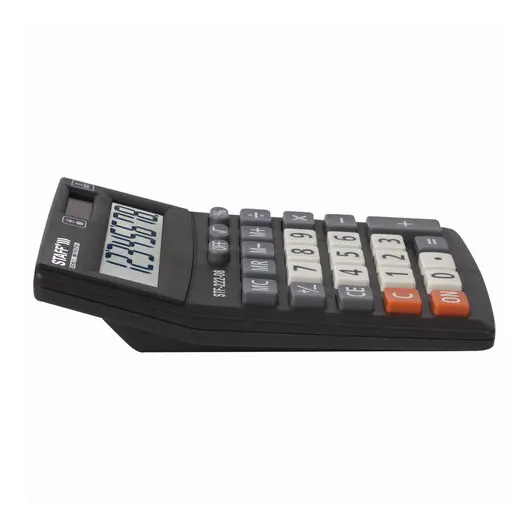 Калькулятор настольный STAFF PLUS STF-222, КОМПАКТНЫЙ (138x103 мм), 8 разрядов, двойное питание, 250418, фото 6
