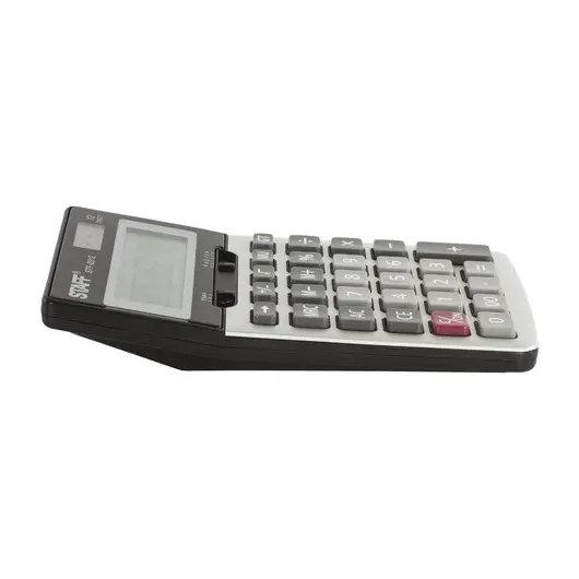Калькулятор настольный металлический STAFF STF-2312 (175х107 мм), 12 разрядов, двойное питание, 250135, фото 5