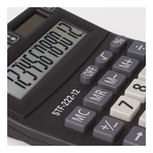 Калькулятор настольный STAFF PLUS STF-222, КОМПАКТНЫЙ (138x103 мм), 12 разрядов, двойное питание, 250420, фото 7