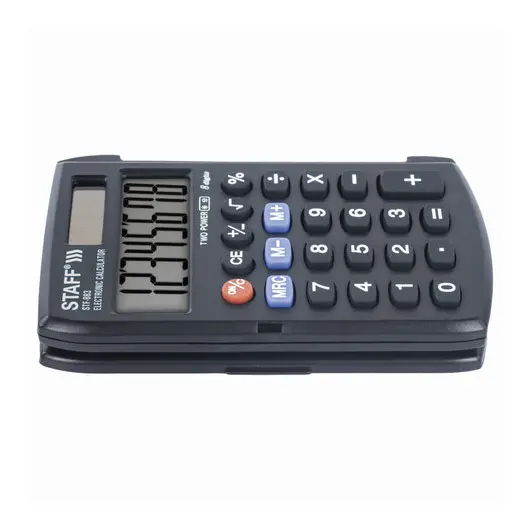Калькулятор карманный STAFF STF-883 (95х62 мм), 8 разрядов, двойное питание, 250196, фото 5