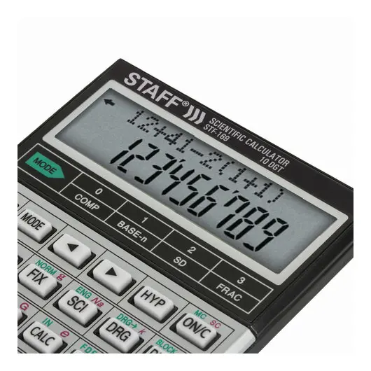 Калькулятор инженерный двухстрочный STAFF STF-169 (143х78 мм), 242 функции, 10+2 разрядов, 250138, фото 6
