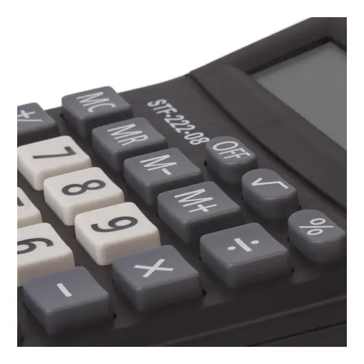 Калькулятор настольный STAFF PLUS STF-222, КОМПАКТНЫЙ (138x103 мм), 8 разрядов, двойное питание, 250418, фото 7
