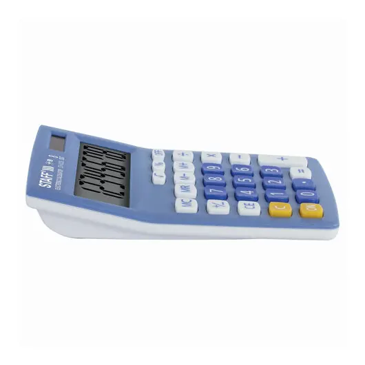 Калькулятор настольный STAFF STF-8328, КОМПАКТНЫЙ (145х103 мм), 8 разрядов, двойное питание, ГОЛУБОЙ, 250294, фото 5