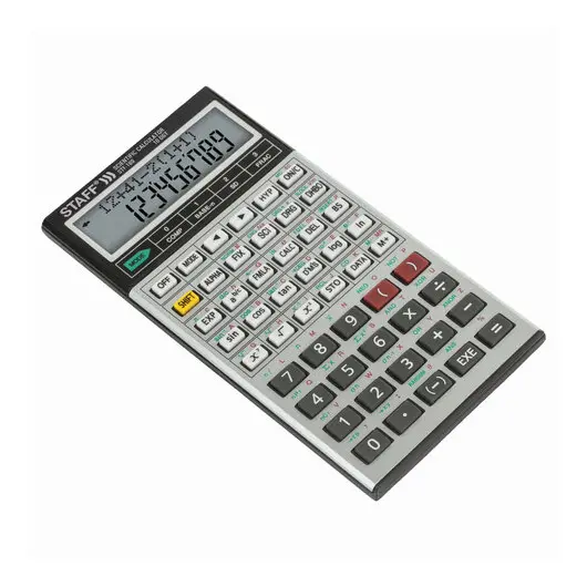 Калькулятор инженерный двухстрочный STAFF STF-169 (143х78 мм), 242 функции, 10+2 разрядов, 250138, фото 5