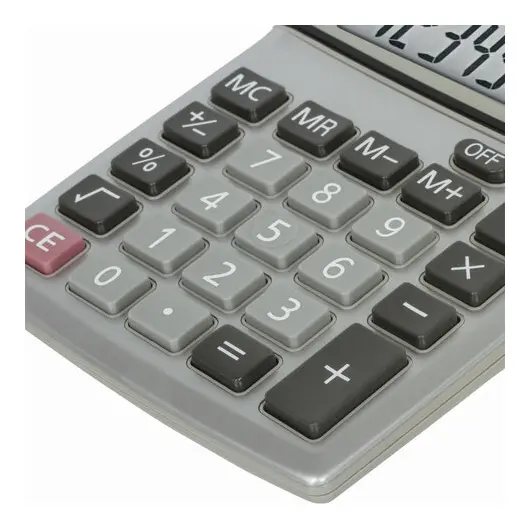 Калькулятор настольный металлический STAFF STF-1110, КОМПАКТНЫЙ (140х105 мм), 10 разрядов, двойное питание, 250117, фото 6