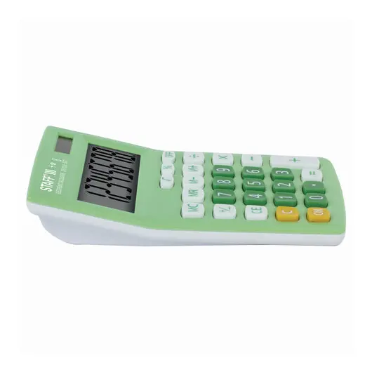Калькулятор настольный STAFF STF-8318, КОМПАКТНЫЙ (145х103 мм), 8 разрядов, двойное питание, ЗЕЛЕНЫЙ, 250293, фото 5