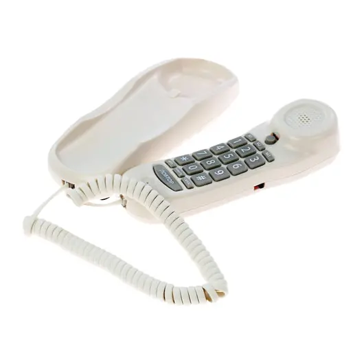 Телефон RITMIX RT-003 white, набор на трубке, быстрый набор 13 номеров, белый, 15118344, фото 2