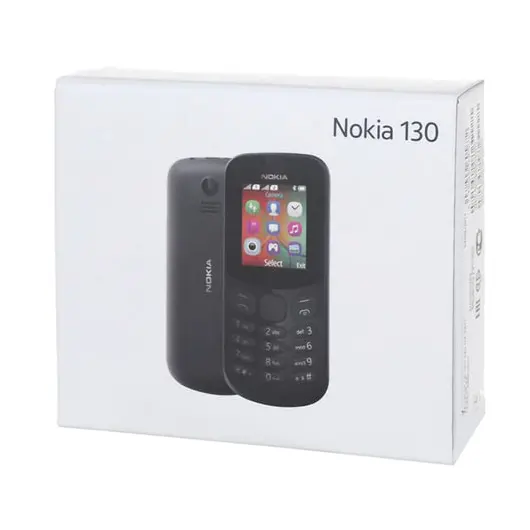 Телефон мобильный NOKIA 130 DS, TA-1017, 2 SIM, 1,8&quot;, MicroSD, 0,3 Мп, черный, A00028615, фото 6