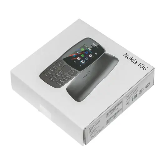 Телефон мобильный NOKIA 106 TA-1114, 2 SIM, 1,8&quot;, серый, 16NEBD01A02, фото 5