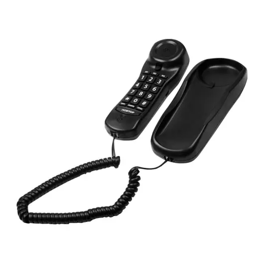 Телефон RITMIX RT-003 black, набор на трубке, быстрый набор 13 номеров, черный, 15118343, фото 4