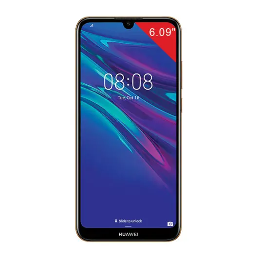 Смартфон HUAWEI Y6 2019, 2 SIM, 6,09&quot;, 4G (LTE), 8/13 Мп, 32 ГБ, microSD, янтарный, пластик, 51093KWT, фото 1