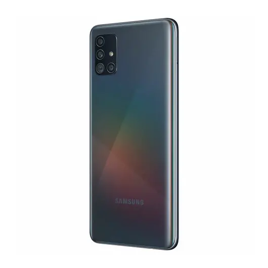 Смартфон SAMSUNG Galaxy A51, 2 SIM, 6,5”, 4G (LTE), 32/48 + 12 + 5 + 5, 128 ГБ, черный, пластик, SM-A515FZKCSER, фото 4