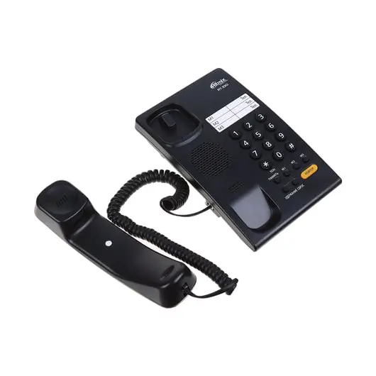 Телефон RITMIX RT-330 black, быстрый набор 3 номеров, мелодия удержания, черный, 15118350, фото 2