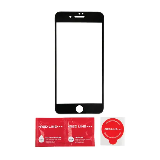 Защитное стекло для iPhone 7 Plus/8 Plus Full Screen (3D), RED LINE, черный, УТ000014075, фото 3