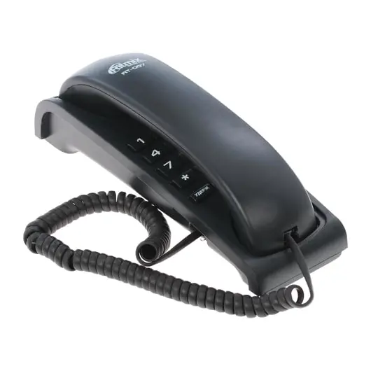 Телефон RITMIX RT-007 black, световая индикация звонка, мелодия удержания, черный, 15118345, фото 2