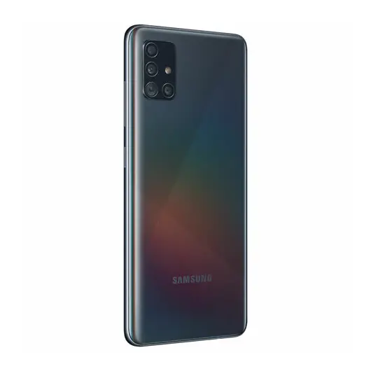 Смартфон SAMSUNG Galaxy A51, 2 SIM, 6,5”, 4G (LTE), 32/48 + 12 + 5 + 5, 128 ГБ, черный, пластик, SM-A515FZKCSER, фото 3