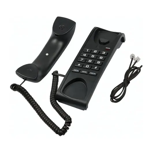 Телефон RITMIX RT-007 black, световая индикация звонка, мелодия удержания, черный, 15118345, фото 3