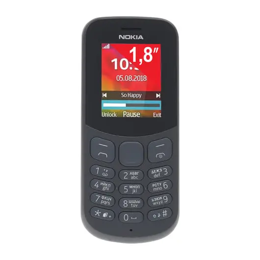 Телефон мобильный NOKIA 130 DS, TA-1017, 2 SIM, 1,8&quot;, MicroSD, 0,3 Мп, черный, A00028615, фото 1