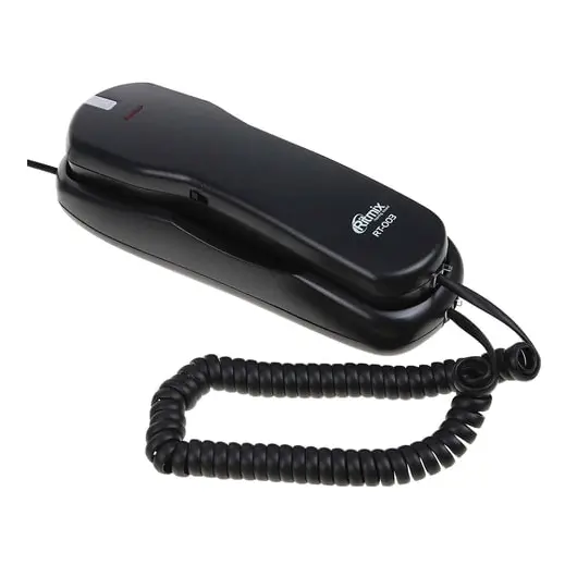 Телефон RITMIX RT-003 black, набор на трубке, быстрый набор 13 номеров, черный, 15118343, фото 1