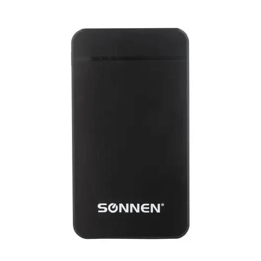 Аккумулятор внешний SONNEN POWERBANK V3801, 4000 mAh, литий-полимерный, черный, 262751, фото 2