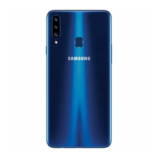 Смартфон SAMSUNG Galaxy A20s, 2 SIM, 6,5”, 4G (LTE), 13/8 + 8 + 5 Мп, 32 ГБ, microSD, синий, SM-A207FZBDSER, фото 2