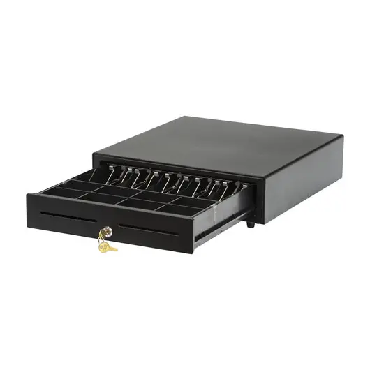 Ящик для денег АТОЛ CD-410-B, электромеханический, 410x415x100 мм (ККМ АТОЛ), черный, 38711, фото 2