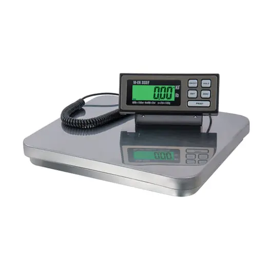 Весы напольные MERCURY M-ER 333BF-150.50 LCD (0,4-150 кг), дискретность 50 г, платформа 355x405 мм, переносной дисплей, 333BF-150.50LCD, фото 1