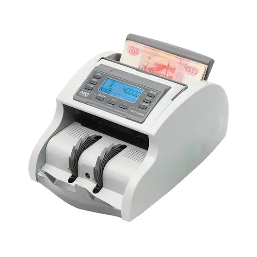 Счетчик банкнот PRO 40 UMI LCD, 1200 банкнот/мин., 5 валют, ИК-, УФ-, магнитная детекция, фасовка, фото 1