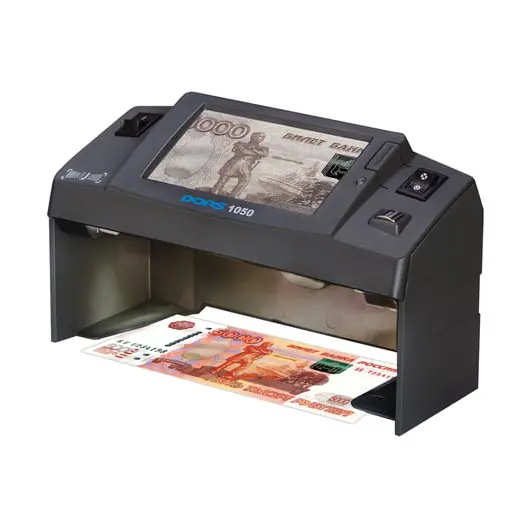 Детектор банкнот DORS 1050A, ЖК-дисплей 11 см, просмотровый, ИК-, УФ-, магнитная, антистокс детекция, фото 1
