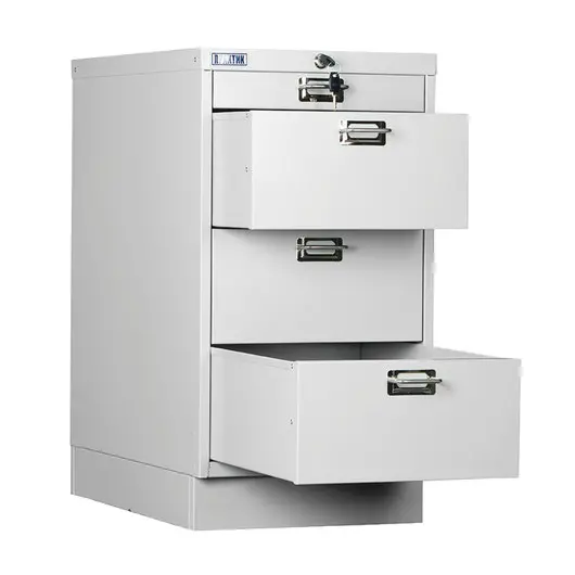 Шкаф металлический для документов ПРАКТИК &quot;MDC-A3/650/4&quot;, 4 ящика, 650х347х546 мм, собранный, фото 1