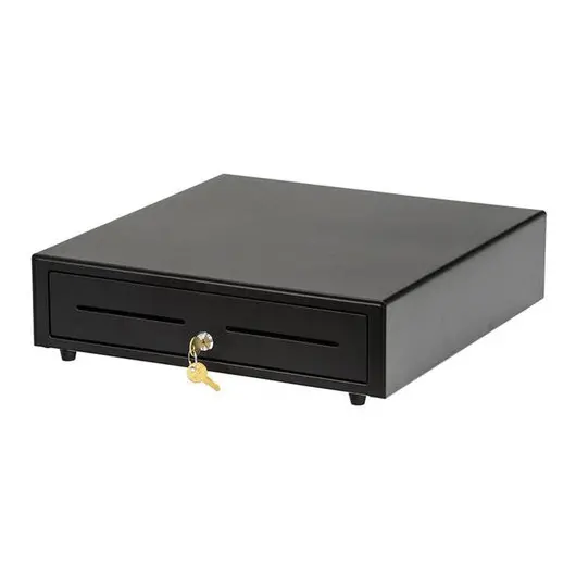 Ящик для денег АТОЛ EC-410-B, электромеханический, 410x415x100 мм (ККМ АТОЛ), черный, 38712, фото 1