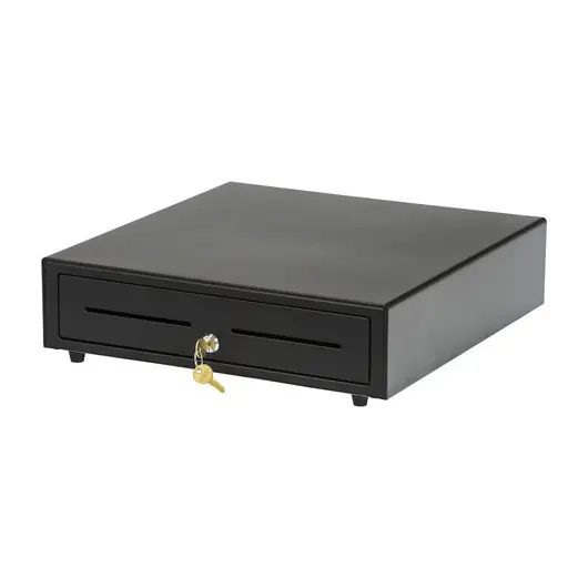 Ящик для денег АТОЛ CD-410-B, электромеханический, 410x415x100 мм (ККМ АТОЛ), черный, 38711, фото 1