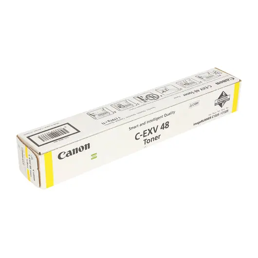 Тонер CANON C-EXV48Y iR C1325iF/1335iF, желтый, оригинальный, ресурс 11500 стр., 9109B002, фото 1