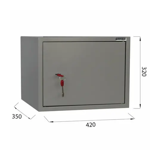 Шкаф металлический для документов BRABIX &quot;КBS-02&quot;, 320х420х350 мм, 9,6 кг, сварной, 291151, фото 6